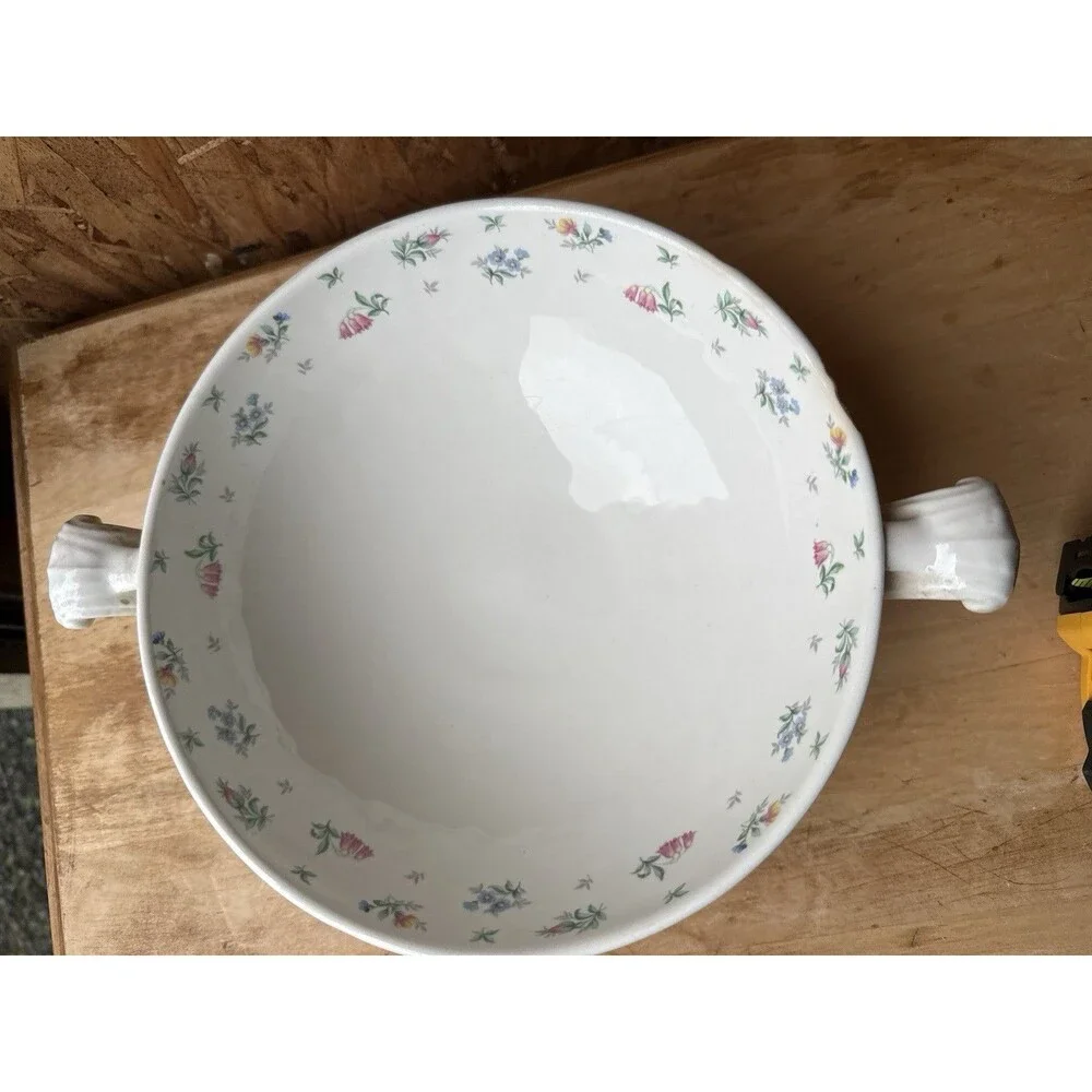 Harmony House Serving Bowl with Lid Made in USA by Hall China Vintage